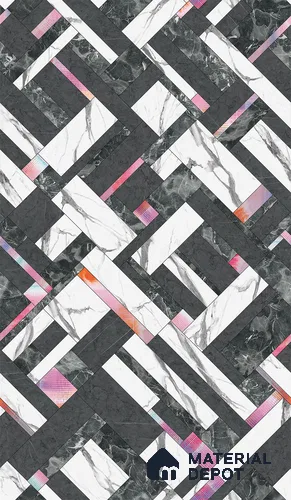 Multi Colour Digital Look HD 7005 8 ft x 4 ft Texture Finish Decorative Laminate - 1.25 mm | Suitable for TV Unit, Wardrobe, Kitchen Cabinets