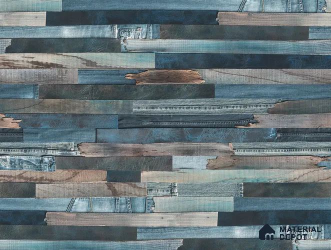 Blue Digital Look HD 7023 8 ft x 4 ft Texture Finish Decorative Laminate - 1.25 mm | Suitable for TV Unit, Wardrobe, Kitchen Cabinets