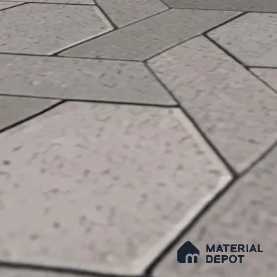TL 07541 B Geometric Stone 16 x 16 inch Anti Skid Matte Finish Vitrified Floor Tile - 12 mm | Pattern Alignment May Vary | 2-3 mm Spacer is Mandatory