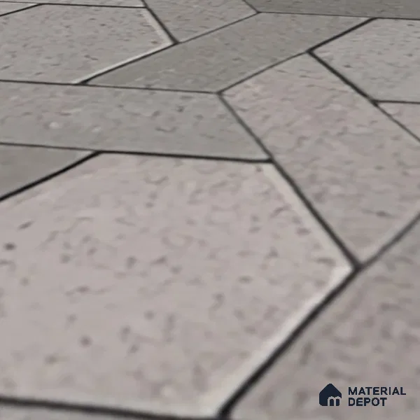 TL 07541 B Geometric Stone 16 x 16 inch Anti Skid Matte Finish Vitrified Floor Tile - 12 mm | Pattern Alignment May Vary | 2-3 mm Spacer is Mandatory