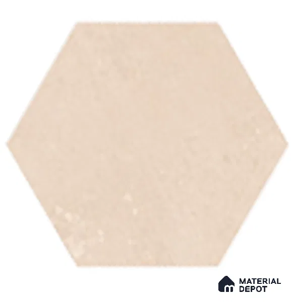 Hexagonal Wall Tile TL 05097 Geome Fellow Badami 12 x 10 inch Vitrified Matte Finish - 9 mm | Suitable for Living Room, Bedroom, Bathroom, Kitchen & Balcony (Sample)