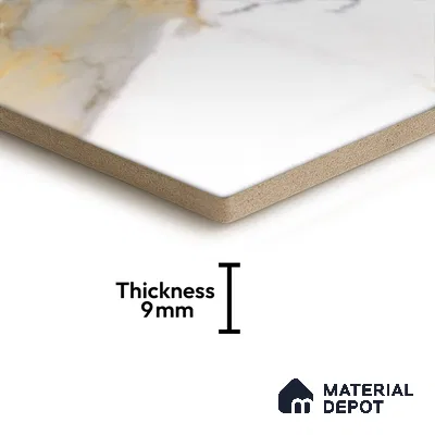 Hexagonal Wall Tile TL 05110 Geome Fellow Grande 12 x 10 inch Vitrified Glossy Finish - 9 mm | Suitable for Living Room, Bedroom, Bathroom, Kitchen & Balcony