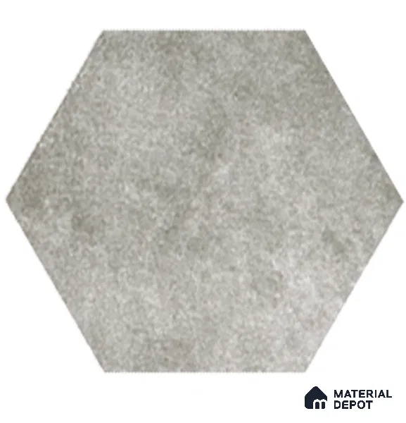 Hexagonal Wall Tile TL 05103 Geome Fellow Touch Gray 12 x 10 inch Vitrified Matte Finish - 9 mm | Suitable for Living Room, Bedroom, Bathroom, Kitchen & Balcony (Sample)