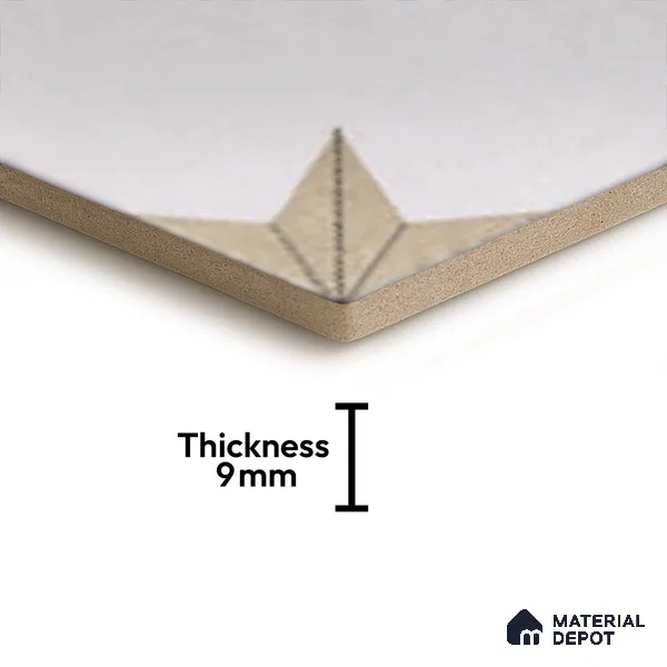 Hexagonal Wall Tile TL 05104 Geome Fellow Tristar 12 x 10 inch Vitrified Matte Finish - 9 mm | Suitable for Living Room, Bedroom, Bathroom, Kitchen & Balcony (Sample)