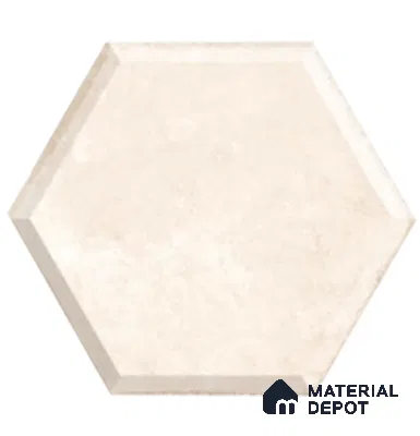 Hexagonal Wall Tile TL 05105 Geome Framery Flora 12 x 10 inch Vitrified Matte Finish - 9 mm | Suitable for Living Room, Bedroom, Bathroom, Kitchen & Balcony (Sample)