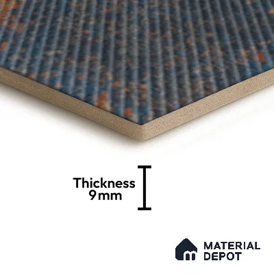 Hexagonal Wall Tile TL 05108 C Geome Lineout Algae Dark 12 x 10 inch Vitrified Matte Finish - 9 mm | Suitable for Living Room, Bedroom, Bathroom, Kitchen & Balcony