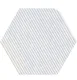 Hexagonal Wall Tile TL 05108 Geome Lineout Algae Light 12 x 10 inch Vitrified Matte Finish - 9 mm | Suitable for Living Room, Bedroom, Bathroom, KitchenÂ &Â Balcony | Image 1