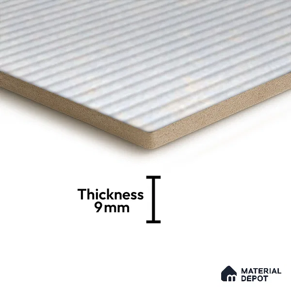 Hexagonal Wall Tile TL 05108 Geome Lineout Algae Light 12 x 10 inch Vitrified Matte Finish - 9 mm | Suitable for Living Room, Bedroom, Bathroom, Kitchen & Balcony (Sample)