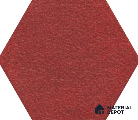 Hexagonal Wall Tile TL 05652 Matrix Crimson Hex 6 x 6 inch Ceramic Matte Finish - 9 mm | 2 Random Faces | Suitable for Living Room, Bathroom, Kitchen & Backsplash