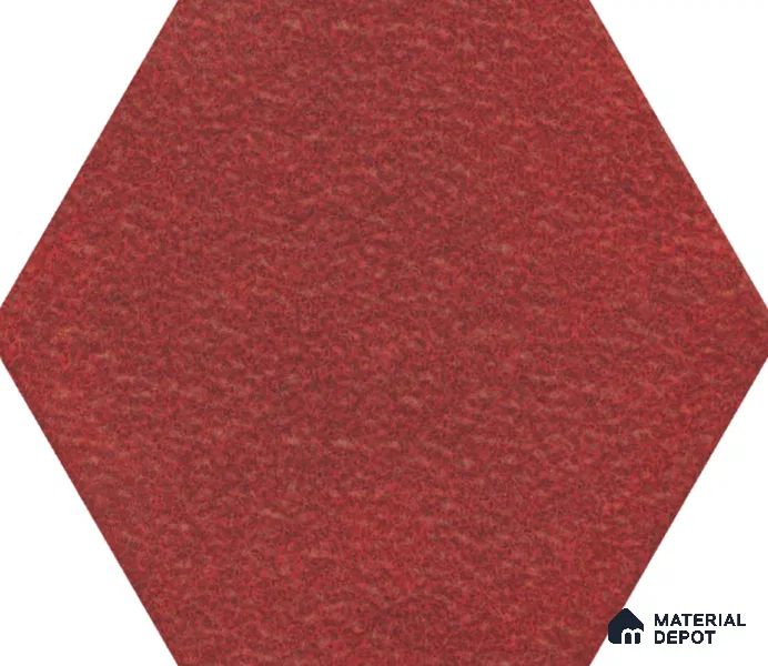 Hexagonal Wall Tile TL 05652 Matrix Crimson Hex 6 x 6 inch Ceramic Matte Finish - 9 mm | 2 Random Faces | Suitable for Living Room, Bathroom, Kitchen & Backsplash