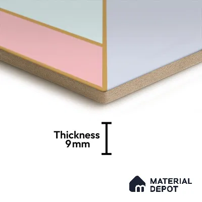 Hexagonal Wall Tile TL 05655 Matrix Elegant Pastel 6 x 6 inch Ceramic Matte Finish - 9 mm | 4 Random Faces | Suitable for Living Room, Bathroom, Kitchen & Backsplash