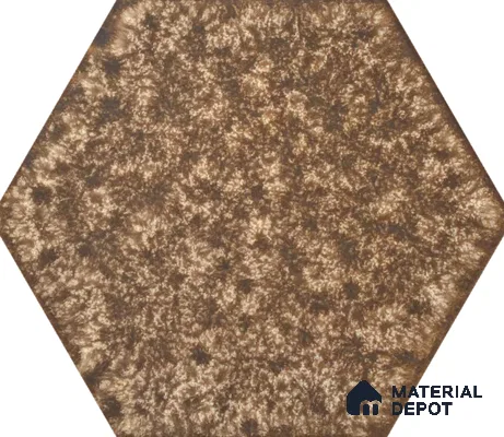 Hexagonal Wall Tile TL 05658 Matrix Sparkling Hex 6 x 6 inch Ceramic Matte Finish - 9 mm | 2 Random Faces | Suitable for Living Room, Bathroom, Kitchen & Backsplash