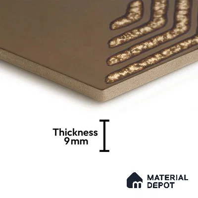 Hexagonal Wall Tile TL 05658 Matrix Sparkling Hex 6 x 6 inch Ceramic Matte Finish - 9 mm | 2 Random Faces | Suitable for Living Room, Bathroom, Kitchen & Backsplash