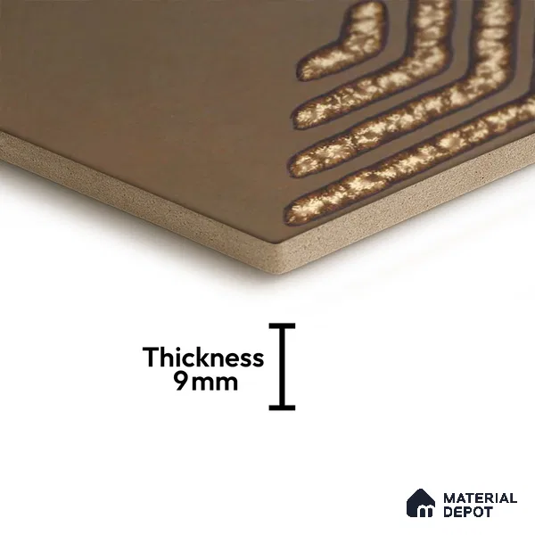 Hexagonal Wall Tile TL 05658 Matrix Sparkling Hex 6 x 6 inch Ceramic Matte Finish - 9 mm | 2 Random Faces | Suitable for Living Room, Bathroom, Kitchen & Backsplash