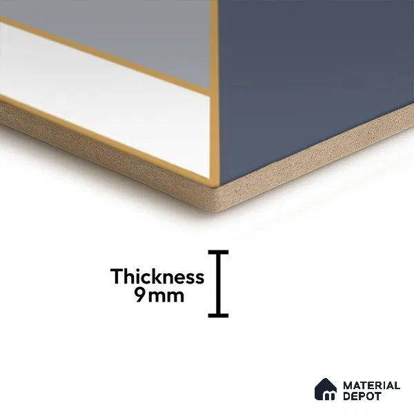 Hexagonal Wall Tile TL 05656 Matrix Twilight Glam 6 x 6 inch Ceramic Matte Finish - 9 mm | 4 Random Faces | Suitable for Living Room, Bathroom, Kitchen & Backsplash