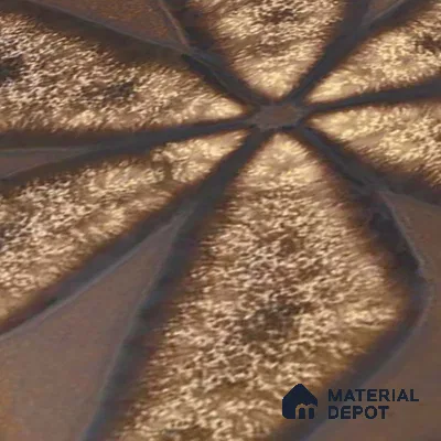Hexagonal Wall Tile TL 05653 Matrix Unique Gold 6 x 6 inch Ceramic Matte Finish - 9 mm | 4 Random Faces | Suitable for Living Room, Bathroom, Kitchen & Backsplash