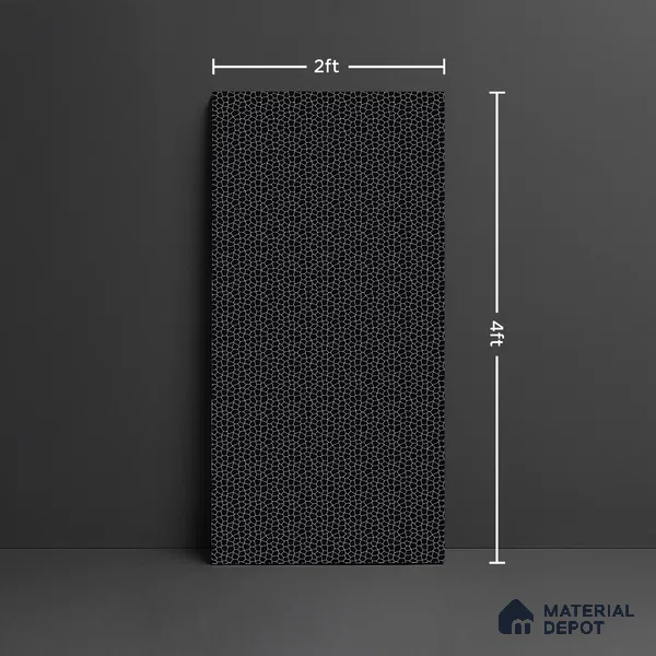 Patterned Look Floor & Wall Tile TL 09508 | High Gloss Finish 4 ft x 2 ft Vitrified Tile - 9 mm | Suitable For Kitchen, Bathroom, Bedroom & Office