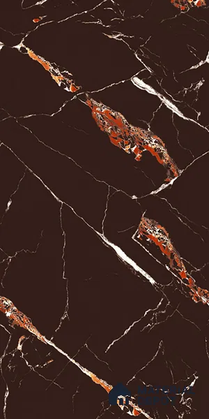 Marble Look Wall & Floor Tile TL 09510 | High Gloss Finish 4 ft x 2 ft Vitrified Tile - 9 mm | Suitable For Kitchen, Bathroom, Bedroom & Office