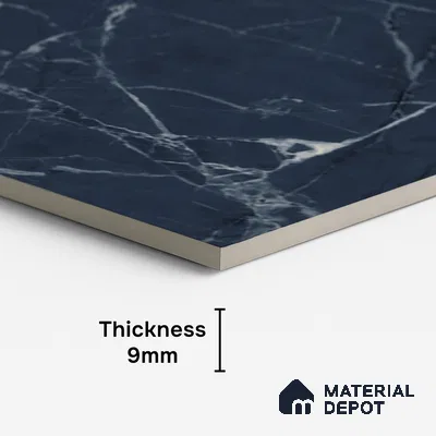 Marble Look Wall & Floor Tile TL 08899 | High Gloss Finish 4 ft x 2 ft Vitrified Tile - 9 mm | Suitable For Kitchen, Bathroom, Bedroom & Office