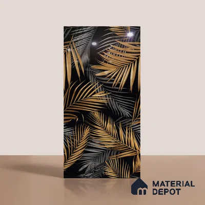 Tropical Wall Tile TL 08906 | High Gloss Finish 4 ft x 2 ft Vitrified Tile - 9 mm | Suitable for Bathroom, Accent/Feature Wall, Basin Area