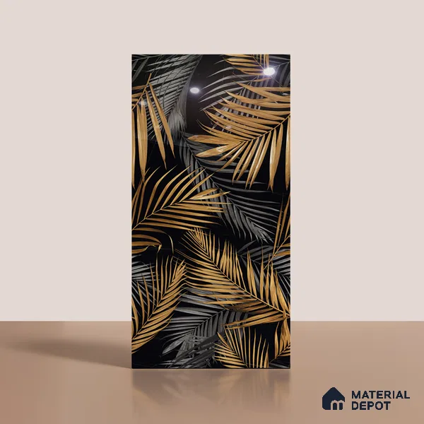 Tropical Wall Tile TL 08906 | High Gloss Finish 4 ft x 2 ft Vitrified Tile - 9 mm | Suitable for Bathroom, Accent/Feature Wall, Basin Area