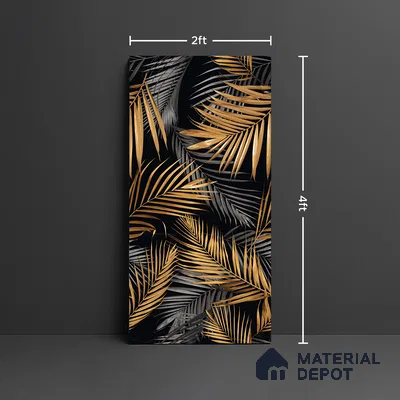 Tropical Wall Tile TL 08906 | High Gloss Finish 4 ft x 2 ft Vitrified Tile - 9 mm | Suitable for Bathroom, Accent/Feature Wall, Basin Area