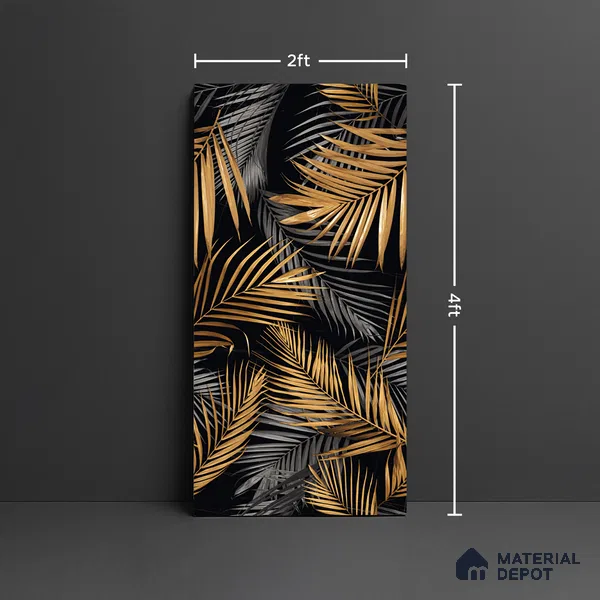 Tropical Wall Tile TL 08906 | High Gloss Finish 4 ft x 2 ft Vitrified Tile - 9 mm | Suitable for Bathroom, Accent/Feature Wall, Basin Area