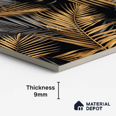 Tropical Wall Tile TL 08906 | High Gloss Finish 4 ft x 2 ft Vitrified Tile - 9 mm | Suitable for Bathroom, Accent/Feature Wall, Basin Area