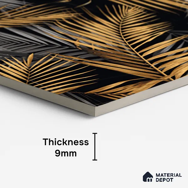 Tropical Wall Tile TL 08906 | High Gloss Finish 4 ft x 2 ft Vitrified Tile - 9 mm | Suitable for Bathroom, Accent/Feature Wall, Basin Area