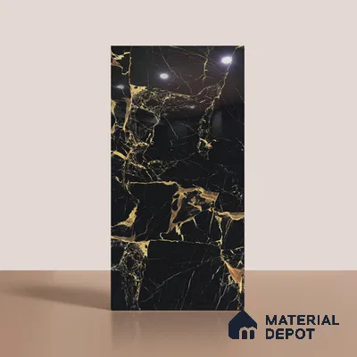 Marble Look Wall & Floor Tile TL 08900 | High Gloss Finish 4 ft x 2 ft Vitrified Tile - 9 mm | Suitable For Kitchen, Bathroom, Bedroom & Office