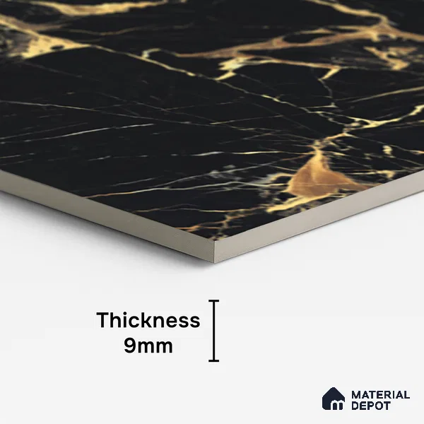 Marble Look Wall & Floor Tile TL 08900 | High Gloss Finish 4 ft x 2 ft Vitrified Tile - 9 mm | Suitable For Kitchen, Bathroom, Bedroom & Office
