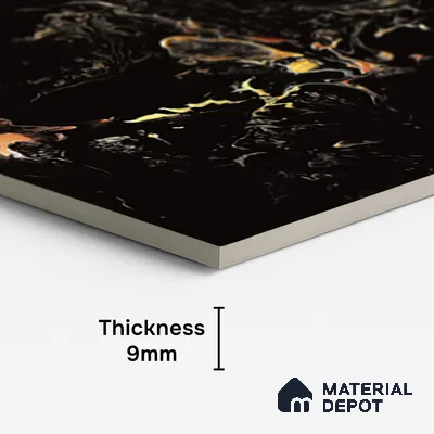 Marble Look Wall & Floor Tile TL 08912 | High Gloss Finish 4 ft x 2 ft Vitrified Tile - 9 mm | Suitable For Kitchen, Bathroom, Bedroom & Office