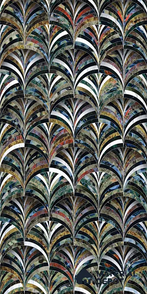 Patterned Look Wall & Floor Tile TL 08905 | High Gloss Finish 4 ft x 2 ft Vitrified Tile - 9 mm | Suitable For Kitchen, Bathroom, Bedroom & Office