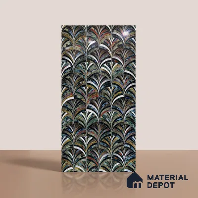 Patterned Look Wall & Floor Tile TL 08905 | High Gloss Finish 4 ft x 2 ft Vitrified Tile - 9 mm | Suitable For Kitchen, Bathroom, Bedroom & Office