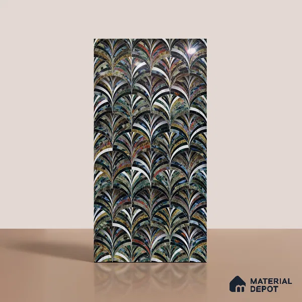 Patterned Look Wall & Floor Tile TL 08905 | High Gloss Finish 4 ft x 2 ft Vitrified Tile - 9 mm | Suitable For Kitchen, Bathroom, Bedroom & Office