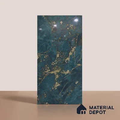 Marble Look Wall & Floor Tile TL 08910 | High Gloss Finish 4 ft x 2 ft Vitrified Tile - 9 mm | Suitable For Kitchen, Bathroom, Bedroom & Office