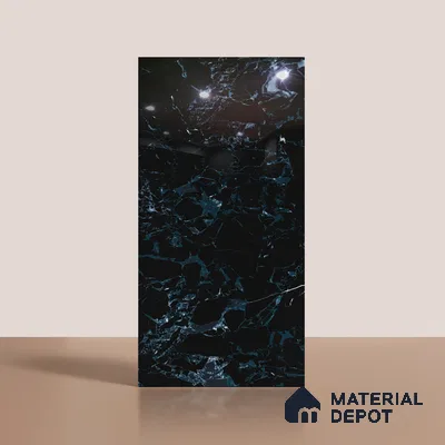 Marble Look Wall & Floor Tile TL 08902 | High Gloss Finish 4 ft x 2 ft Vitrified Tile - 9 mm | Suitable For Kitchen, Bathroom, Bedroom & Office