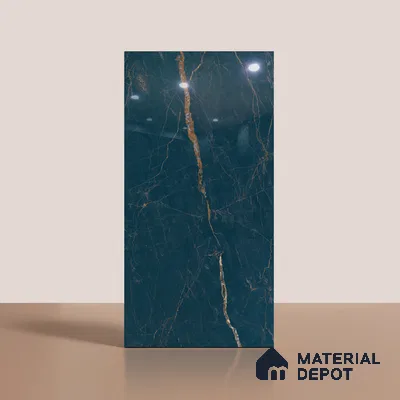 Marble Look Wall & Floor Tile TL 08914 B | High Gloss Finish 4 ft x 2 ft Vitrified Tile - 9 mm | Suitable For Kitchen, Bathroom, Bedroom & Office