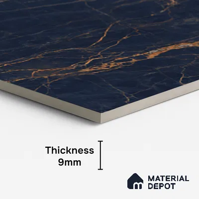 Marble Look Wall & Floor Tile TL 08914 | High Gloss Finish 4 ft x 2 ft Vitrified Tile - 9 mm | Suitable For Kitchen, Bathroom, Bedroom & Office
