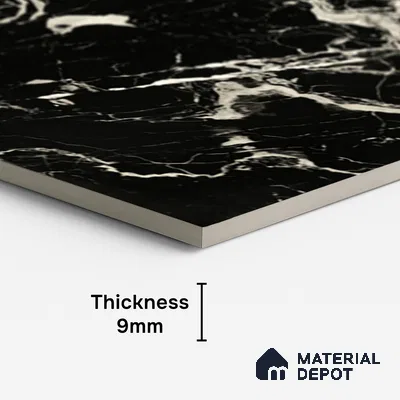 Marble Look Wall & Floor Tile TL 08901 | High Gloss Finish 4 ft x 2 ft Vitrified Tile - 9 mm | Suitable For Kitchen, Bathroom, Bedroom & Office