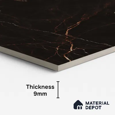Marble Look Wall & Floor Tile TL 08908 | High Gloss Finish 4 ft x 2 ft Vitrified Tile - 9 mm | Suitable For Kitchen, Bathroom, Bedroom & Office