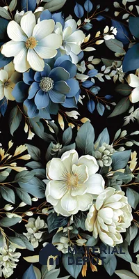 Floral Wall Tile TL 08903 | High Gloss Finish 4 ft x 2 ft Vitrified Tile - 9 mm | Suitable For Kitchen, Bathroom, Bedroom & Office