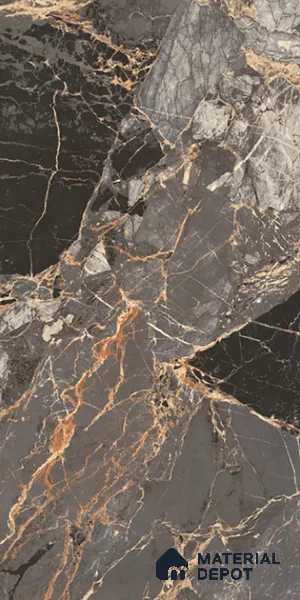 Marble Look Wall & Floor Tile TL 08909 | High Gloss Finish 4 ft x 2 ft Vitrified Tile - 9 mm | Suitable For Kitchen, Bathroom, Bedroom & Office