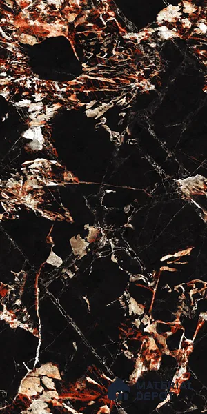 Stone Look Wall & Floor Tile TL 08911 | High Gloss Finish 4 ft x 2 ft Vitrified Tile - 9 mm | Suitable For Kitchen, Bathroom, Bedroom & Office