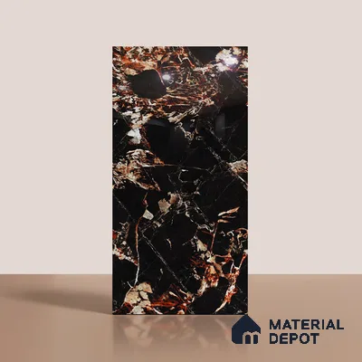 Stone Look Wall & Floor Tile TL 08911 | High Gloss Finish 4 ft x 2 ft Vitrified Tile - 9 mm | Suitable For Kitchen, Bathroom, Bedroom & Office