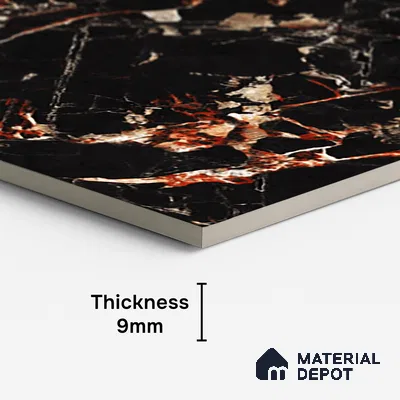 Stone Look Wall & Floor Tile TL 08911 | High Gloss Finish 4 ft x 2 ft Vitrified Tile - 9 mm | Suitable For Kitchen, Bathroom, Bedroom & Office