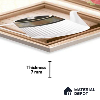 TL 02427 A Highlighter 1 Cream & Brown 18 x 12 inch Glossy Finish Ceramic Wall Tile - 7 mm