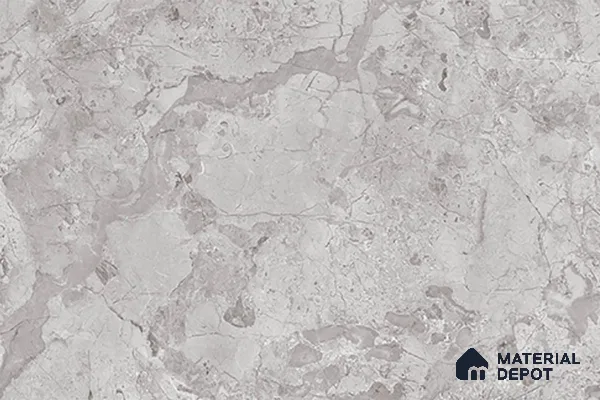 Marble Wall Tile TL 02421 B Dark Silver 18 x 12 inch Glossy Finish Ceramic Tile - 7 mm