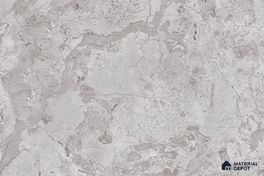 Marble Wall Tile TL 02421 B Dark Silver 18 x 12 inch Glossy Finish Ceramic Tile - 7 mm