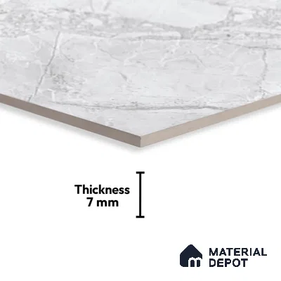 TL 02424 D Dark Grey 18 x 12 inch Glossy Finish Ceramic Wall Tile - 7 mm